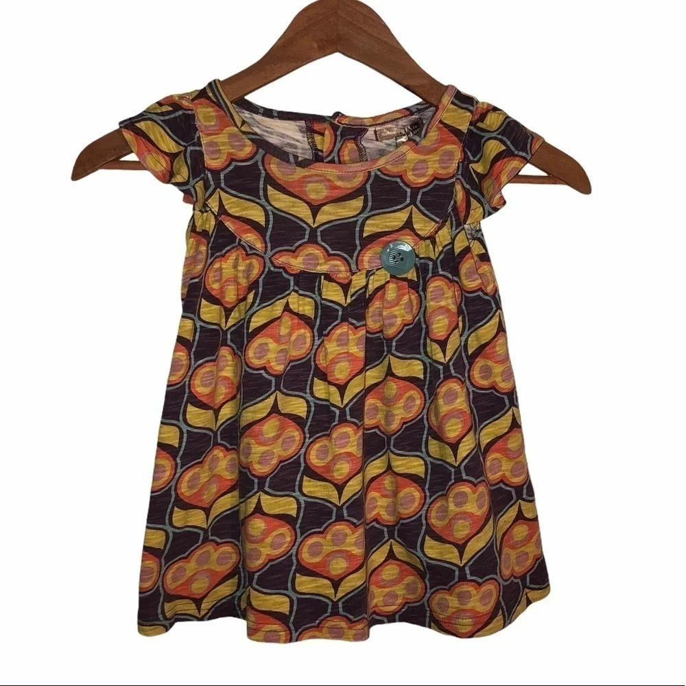 MATILDA JANE Sz 18 Months Print Dress w/Bag NWT